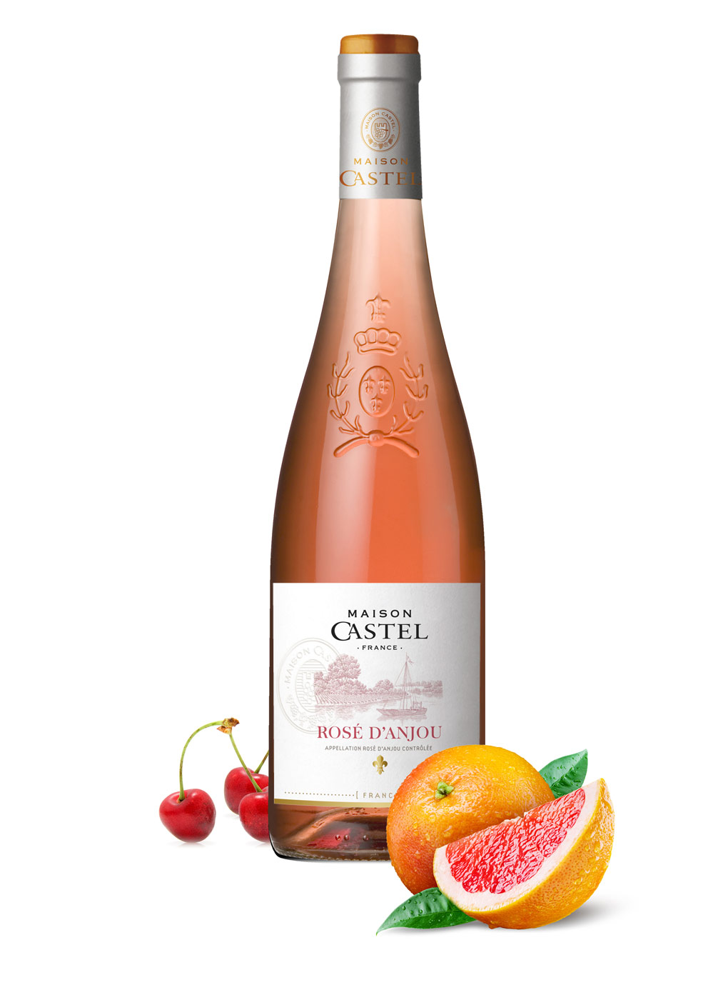 VRS - MAISON CASTEL - ROSE D'ANJOU - ROSE 75CL